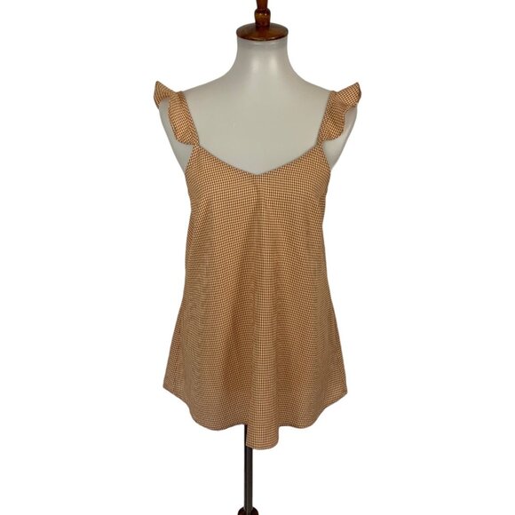 Anthropologie Doe And Rae Top Small Yellow Blouse Boho Chic Romantic Summer - Picture 1 of 5